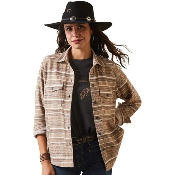 Ariat Tops - Ariat Real Women's Button Down Chore Shirt Jacket Shacket Dakota Jacquard